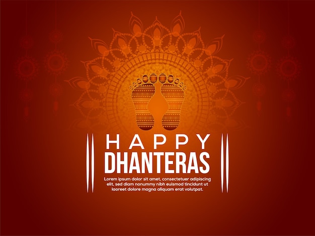 Dhanteras hinduistischer festivalhintergrund