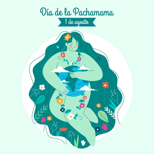 Dia de la pachamama-abbildung