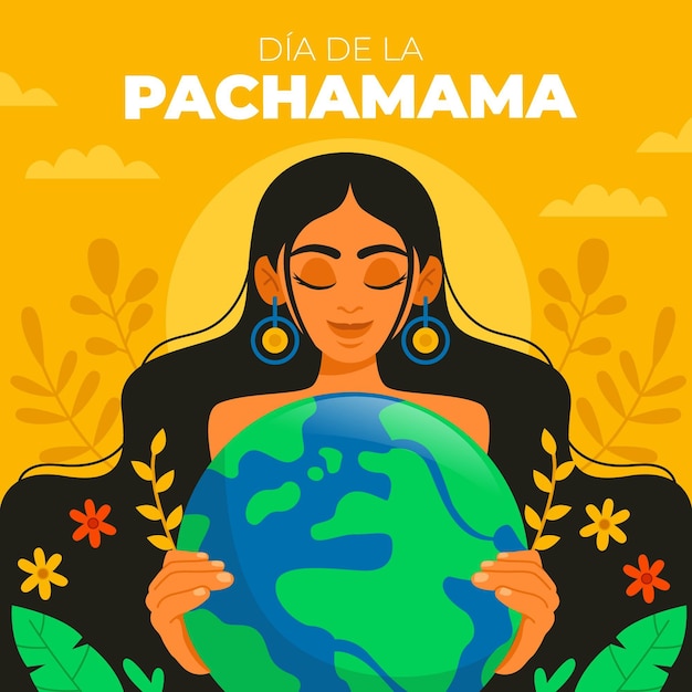 Dia de la pachamama-abbildung