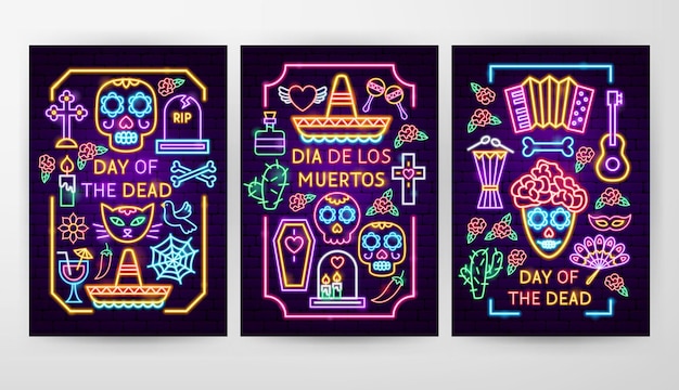 Dia De Los Muertos Flyer-Konzepte