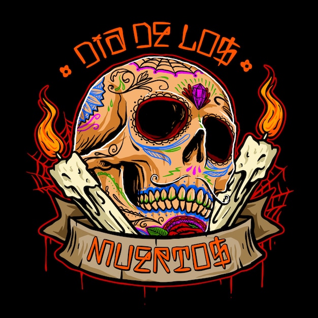 Dia de los muertos schädel