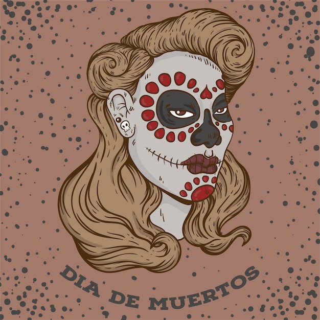 Vektor dia de muertos