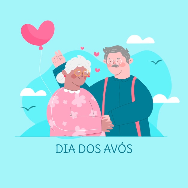 Dia dos avos feierillustration