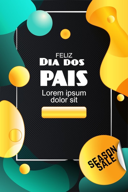 Dia dos pais-bannerverkauf