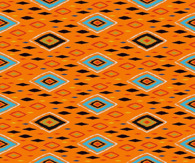 Vektor diagonale ikat-streifen. zickzackmuster nahtlos. geometrische chevron-abstrakte illustration, tapete. stammes-ethnische vektortextur. aztekischer stil. volksstickerei. indischer, skandinavischer, afrikanischer teppich.