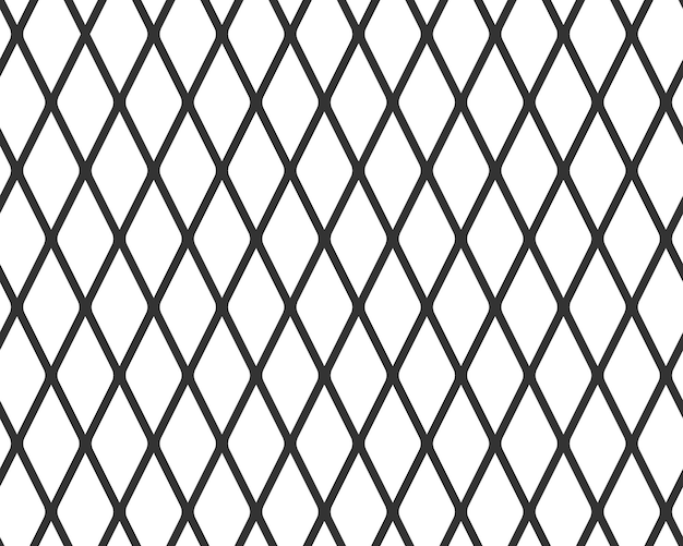 Vektor diagonale querliniengitter nahtloses muster geometrische diamanttextur schwarze diagonallinienmesh