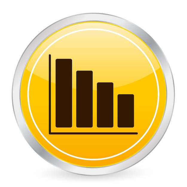 Diagramm gelbes kreissymbol
