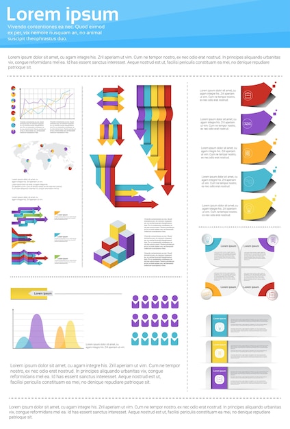 Vektor diagramm-gesetztes finanzdiagramm infographic-ikone