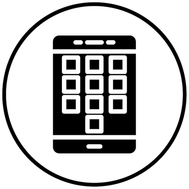 Dial Pad-Vektor-Bildgebung