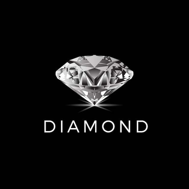 Diamant-Logo Luxuriöses, glänzendes Design