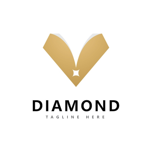 Diamant-logo-vektor-design-vorlage