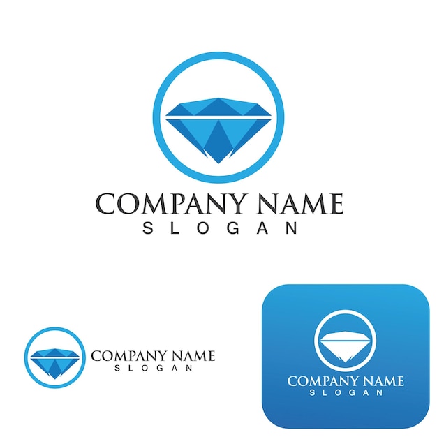 Diamant logo vorlage vektor icon illustration design