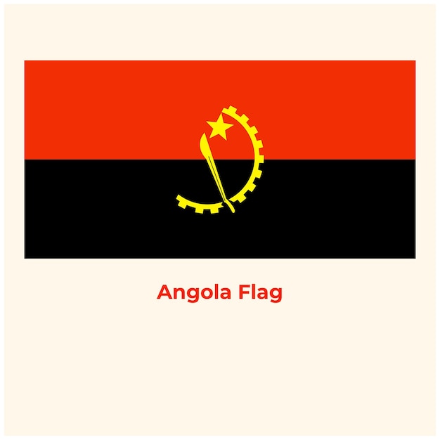 Die Angola-Flagge