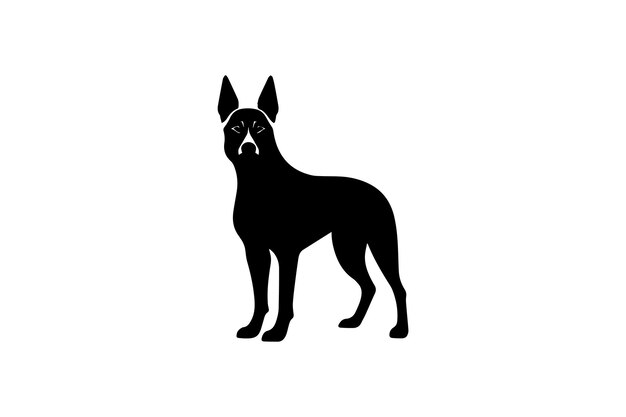 Vektor die belgische malinois-ikone