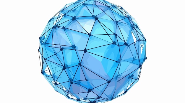 die blaue Kugel besteht aus Glas und hat eine blau-weiße Kugel