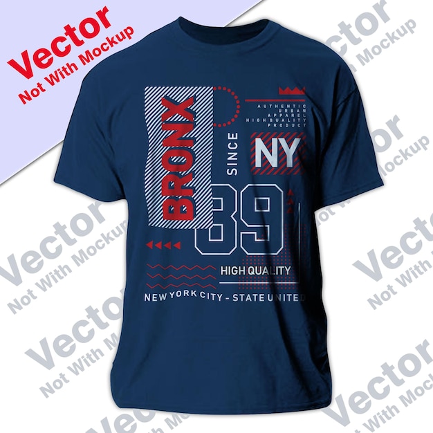 Die Bronx-Typografie für den T-Shirt-Druck
