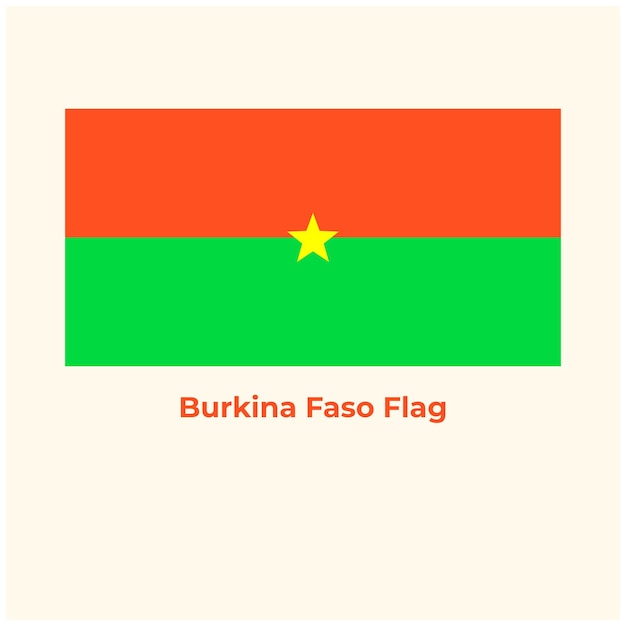 Die Burkina Faso-Flagge