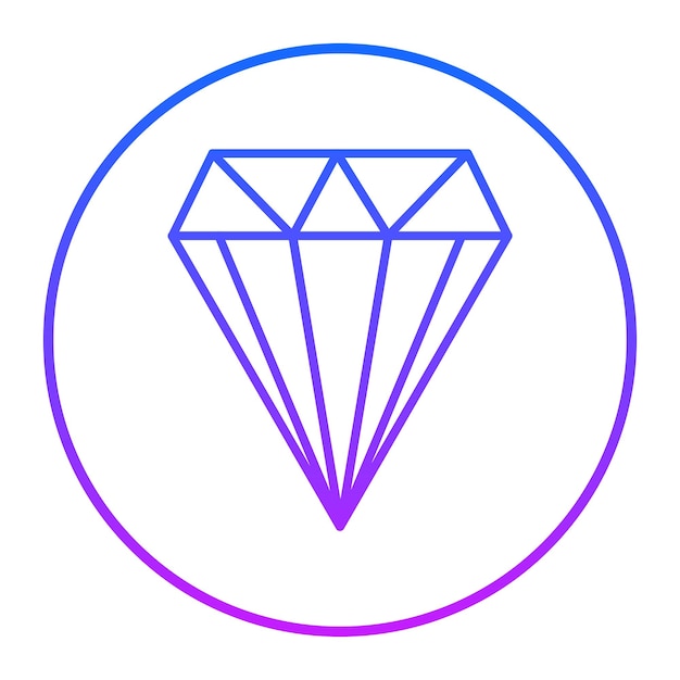 Die Diamantavektor-Illustration