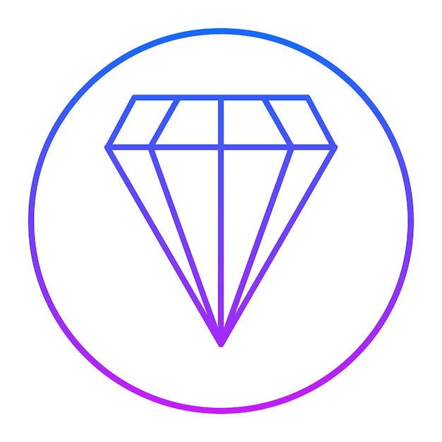 Die Diamantavektor-Illustration