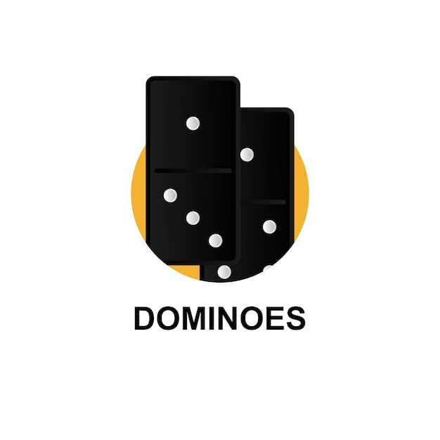 Vektor die domino-icon-sammlung kann für digital und print verwendet werden