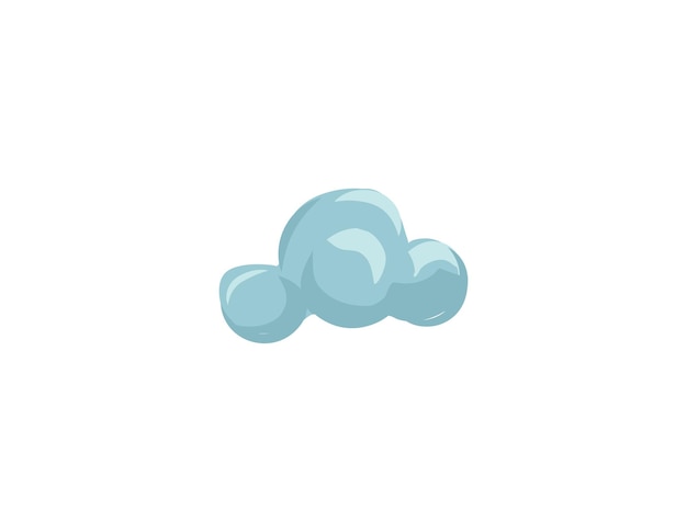 Die Einfachheit und der Charme einer flauschigen weißen Wolke werden zum Leben erweckt.