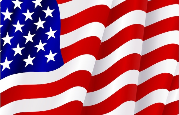 die Flagge der Vereinigten Staaten von Amerika