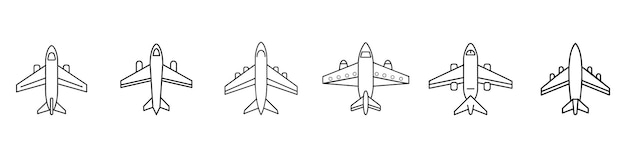 Die flugzeuge der zukunft sind schwarz-weiß dargestellt.