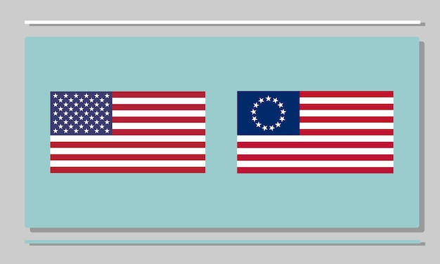 Die formelle Farbe der amerikanischen Flagge