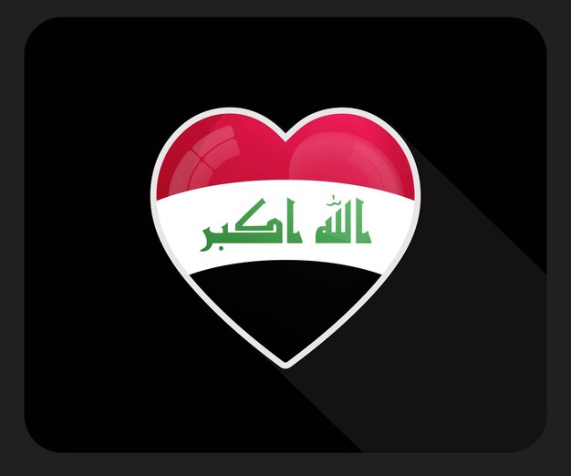 Die ikonen der pride-flagge des irak