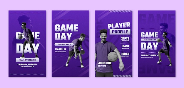 Die Instagram-Geschichten von Gradient Basketball