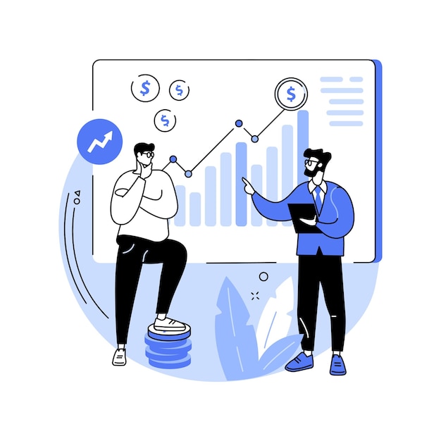 Die Investition in einen Hedgefonds isolierte Cartoon-Vektorillustrationen