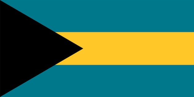 Die nationalflagge der welt bahamas