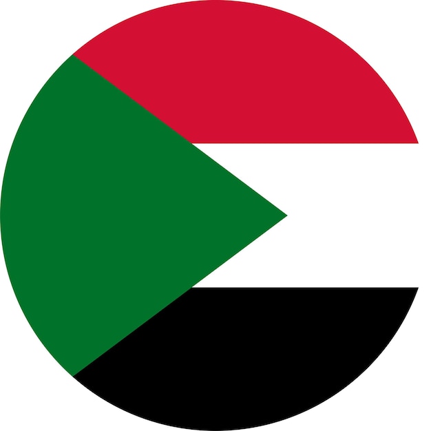 Die nationalflagge der welt sudan