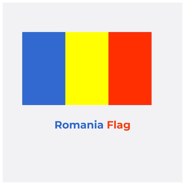 Die Rumänien-Flagge