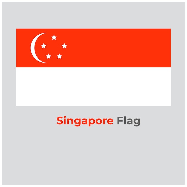 Die Singapur-Flagge