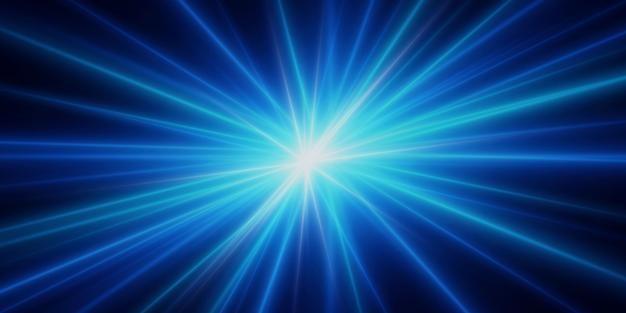 Die Sonne scheint hell, dynamische Lichtstrahlen, der Effekt von Blendung und flackernden Linien.