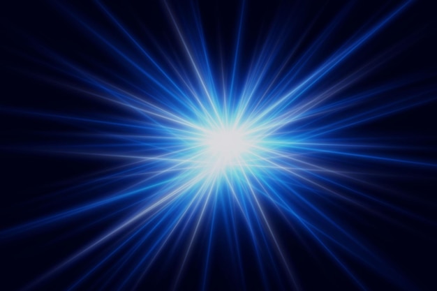 Die Sonne scheint hell, dynamische Lichtstrahlen, der Effekt von Blendung und flackernden Linien.