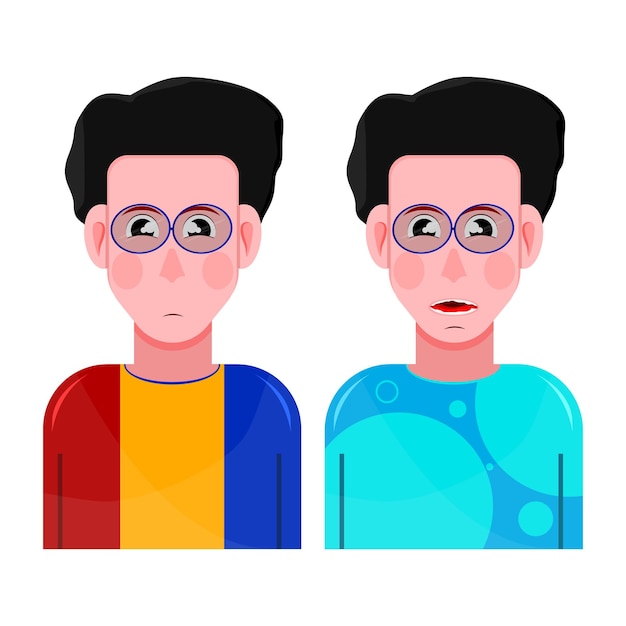 Die Stimmung der Jungen Illustration