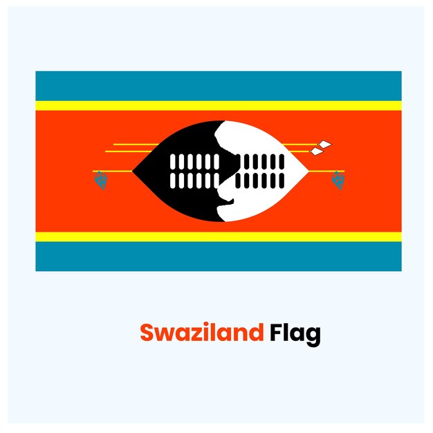 Die Swasiland-Flagge