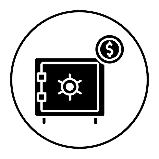 Die Vektor-Illustration des Geldsaalts