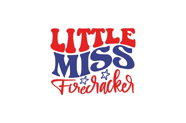 Die vektordatei von little miss firecracker