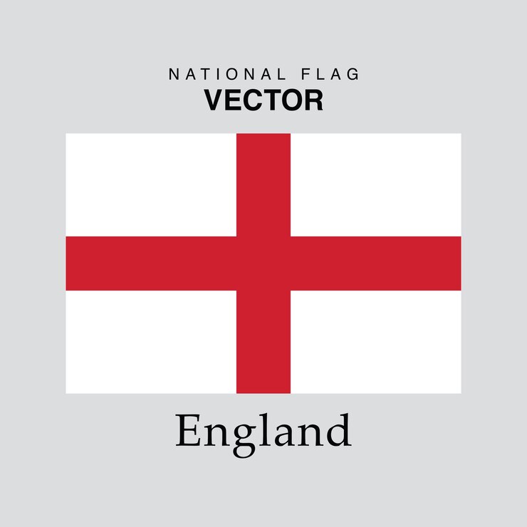 Vektor die vektorversion der englischen nationalflagge