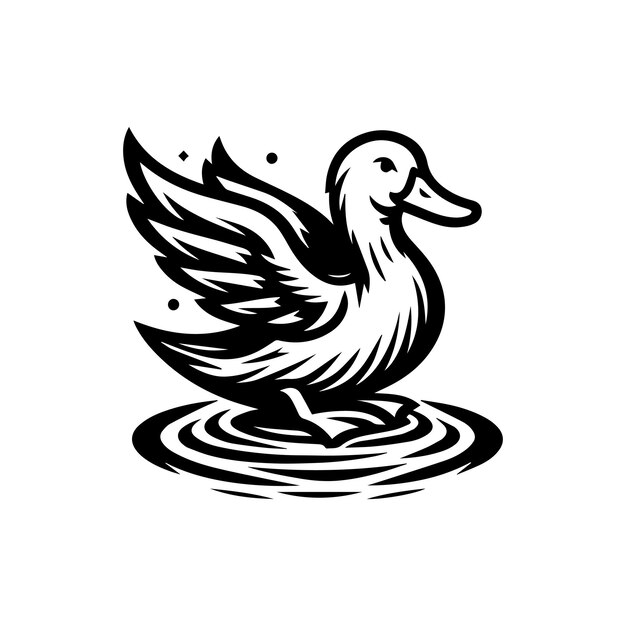 Vektor die vorlage für das duck-logo