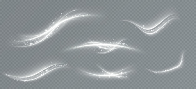 Die Wirkung des Lichts auf dem transparenten Hintergrund.