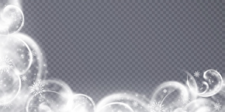 Vektor die wirkung eines fabelhaften magischen winterschneesturms. weihnachtsschnee-hintergrundstrudel mit schneeflocken