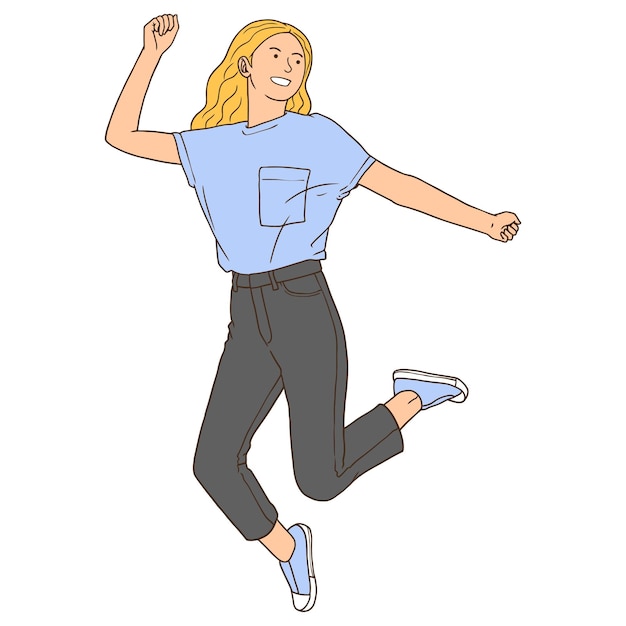 Die Zeichentrickfilme von Happy Jumping Woman