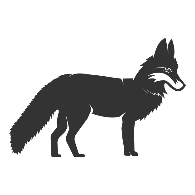 Dies ist ein vektor des fuchs-symbol-illustrationsdesigns