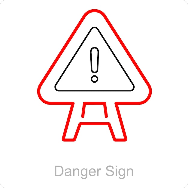 Dies ist ein wunderschönes, handgefertigtes, pixelperfektes Red and Black Line Hazard Danger-Symbol