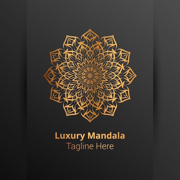 Dies ist luxus zier mandala logo hintergrund, arabeske stil.