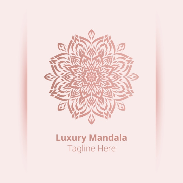 Dies ist luxus zier mandala logo hintergrund, arabeske stil.